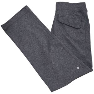 LULULEMON KUNG FU Mens Large Gray Heather Stretch Drawstring Pocket Sweatpants